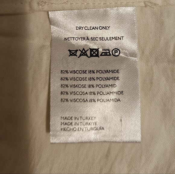 ANTHROPOLOGIE Cream Blouse Womens The Dilon Short Sleeves Wide-packet CREAM 2X - Picture 10 of 12